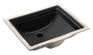 Kohler Memoirs Undermount Bathroom Sink In Black Black 2339 7