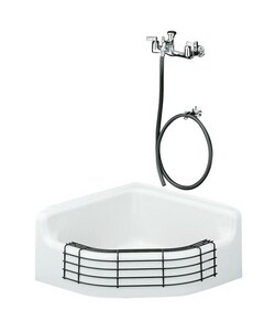 Kohler Whitby 28 X 28 In Cast Iron Service Sink White 6710 0