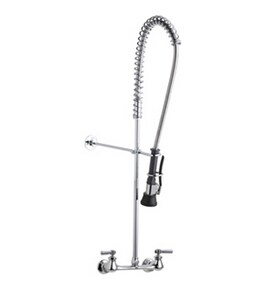 Chicago Faucet Pre Rinse Fitting Wall Mount Kitchen Faucet With