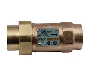 Apollo Valves DUCLF4N 3/8 in. Bronze FNPT Double Check Valve A4NLF3A22A at Pollardwater