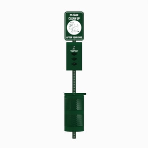 Crown Products Poopy Pouch 96 x 12-1/2 in. 10 gal Pet Waste Station in Green CPP3R200KITWP at Pollardwater