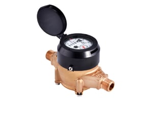 Zenner Model PMN 1 in. NPT 50 gpm Brass Alloy and Polymer Cold Water, Magnetic Drive Meter with VL-9 Encoded Remote Totalizer - US Gallons ZPMN07USEPPBV9M at Pollardwater