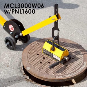 Industrial Magnetics 12 in. Aluminum Manhole Cover Dolly IMCL3000W12 at Pollardwater