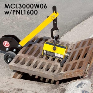 Industrial Magnetics 12 in. Aluminum Manhole Cover Dolly IMCL3000W12 at Pollardwater
