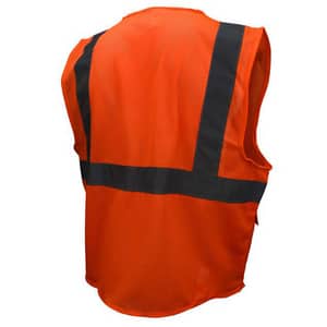 Radians Radwear® Size L Safety Vest in Hi-Viz Orange RSV272ZOML at Pollardwater
