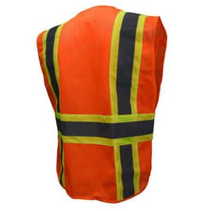 Radians Radwear® Size XXXL/XXXXXL Safety Vest in Hi-Viz Orange RSV242ZOM3X5X at Pollardwater