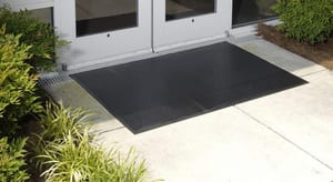 M+A Matting Super Scrape™ 3 in. x 5 ft. Nitrile Indoor and Outdoor Mat in Black M555035100 at Pollardwater