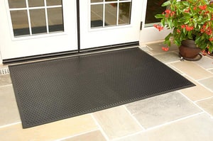 M+A Matting Super Scrape™ 3 in. x 5 ft. Nitrile Indoor and Outdoor Mat in Black M555035100 at Pollardwater