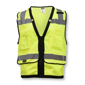 Radians Radwear® Size XL Surveyor Vest in Hi-Viz Green RSV59Z2ZGDXL at Pollardwater