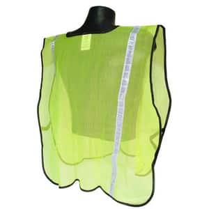 Radians Radwear® S-XL Size Polyester Safety Vest in Hi-Viz Green RSVG1SXL at Pollardwater