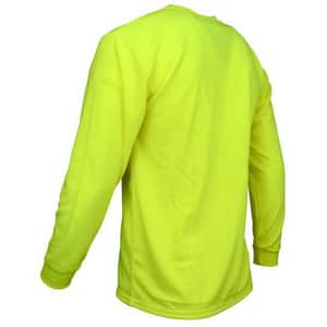 Radians Radwear® Size XXL Long Sleeve T-Shirt in Hi-Viz Green RST21NPGS2X at Pollardwater