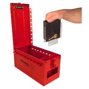 Master Lock Portable Group Lock Box with Key and Side Window MS601 at Pollardwater