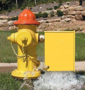 Kupferle, John C Foundry Eclipse™ FNST 2-1/2 in. Automatic Flushing Device and Hydrant Flusher in Red K9700ARED at Pollardwater
