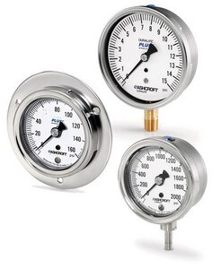 Ashcroft 1009 2-1/2 x 1/4 in. MNPT 60 psi 316L Aluminum and Stainless Steel Pressure Gauge A251009AWL02L60 at Pollardwater