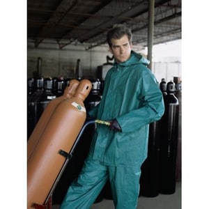 MCR Safety Dominator Series Size XXL Plastic Rain Suit in Green R3882X2 at Pollardwater