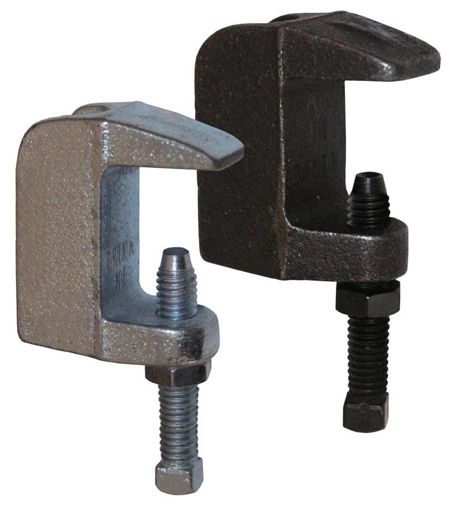 <strong>Figure 7207</strong><br />Zinc Plated Malleable Iron Wide Mouth UL/FM Beam Clamp