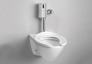 TOTO Commercial Wall Mount Flushometer Toilet With Top Spud Ct708e Finish Cotton for sale online 