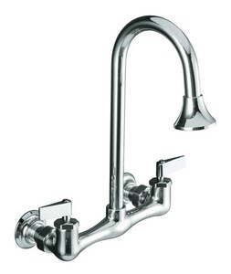 Kohler Triton Two Lever Handle Wall Mount Service Faucet In