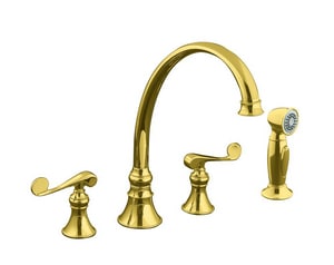 Kohler Revival Two Handle Widespread Kitchen Faucet In Vibrant