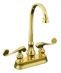 Kohler Revival 2 Hole Centerset Bar Sink Faucet With Double