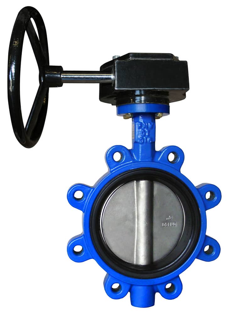 <strong>800 Series</strong><br />LF Ductile Iron Viton® Gear Operator Handle Lug Butterfly Valve