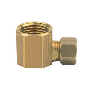 Hose Compression x 3/4 in Plumb Pak PP84RB Rubbed Brass Elbow 3/8 in 