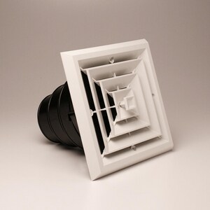 Rectorseal Airtec Residential 6 X 6 In Ceiling Diffuser In White