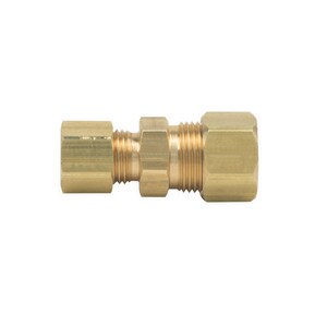 Wade Brass Compression Fitti 1/4" OD X 3/8"  EQUAL ENDED BULKHEAD WADE-1043/L6 
