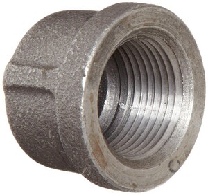 4 in. Threaded 150# Black Malleable Iron Cap IBCAPP at Pollardwater