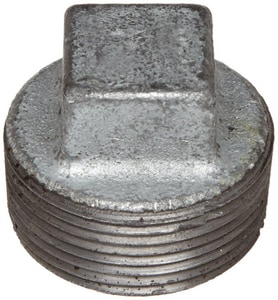 1/2 in. MPT Galvanized Malleable Iron Plug IGPD at Pollardwater