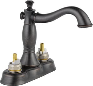 Delta Faucet Cassidy Two Handle Centerset Bathroom Sink Faucet In
