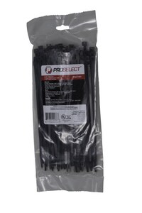 PROSELECT® 7 1/2 in. Nylon Cable Ties in Black (Pack of 100) PSCTBV at Pollardwater
