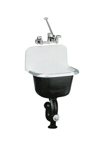 Kohler Bannon 24 X 20 In Cast Iron Service Sink In White 6719 0