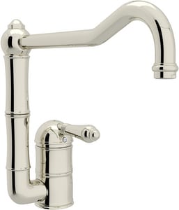 Rohl Italian Country Kitchen 1 Hole Kitchen Faucet With Single