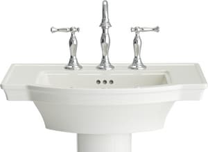 American Standard Estate Pedestal Bathroom Sink In White