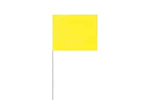 Presco 21 x 4 x 5 in. Plastic and Wire Marking Flag in Yellow Glo (Pack of 100) P4521YG at Pollardwater