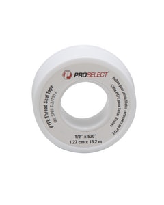 PROSELECT® 260 x 3/4 in. PTFE Pipe Thread Tape in Bright White PSTTF260 at Pollardwater