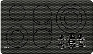 Wolf Range 36 In Electric Cooktop Unframed In Black Ct36eu