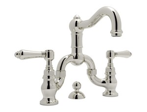 Rohl Country Bath Two Handle Bridge Bathroom Sink Faucet In