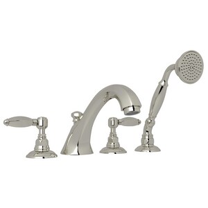 Rohl Country Bath 17 Gpm 3 Hole Roman Tub Faucet With Double