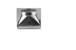 Gray Metal South 8 X 8 X 6 In Round Or Square Ceiling Diffuser
