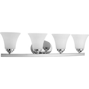 Adorn 28-1/4 in. 100W 4-Light Bath Vanity Wall Light in Polished Chrome