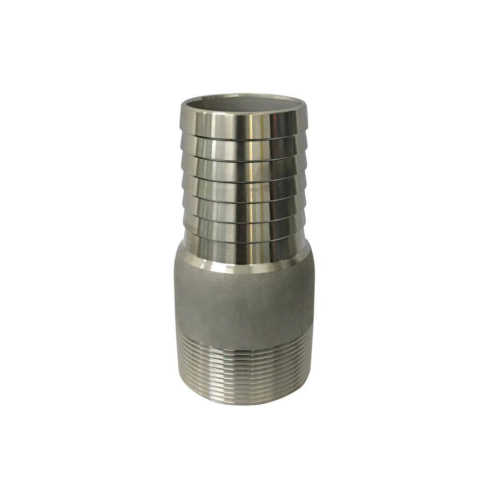 <strong>King Nipple</strong><br />316 Stainless Steel MNPT x Hose King Combination Nipple