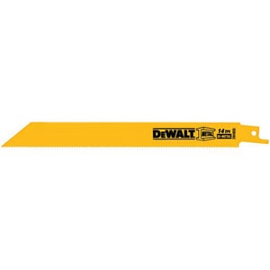 DEWALT 8 in. 14 TPI Metal Cutting Reciprocating Saw Blade 5 Pack DDW4809 at Pollardwater