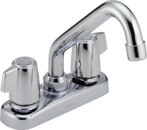 Delta Faucet Classic Two Lever Handle Laundry Faucet In Polished
