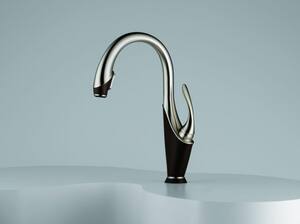 Brizo Vuelo Single Handle Pull Down Kitchen Faucet In Cocoa