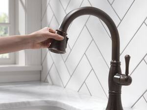 Delta Faucet Cassidy Single Handle Pull Down Kitchen Faucet In
