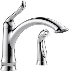 Delta Faucet Linden Single Handle Kitchen Faucet In Chrome 4453