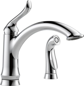 linden single handle kitchen faucet)