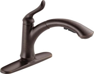 Delta Faucet Linden Single Handle Pull Out Kitchen Faucet In